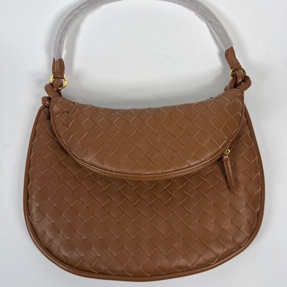 Verano Hill Adele Handbag – Caramel Vegan Leather Tote – Lightweight - Picture 2 of 4